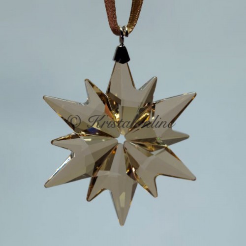 Swarovski Crystal | Christmas | Christmas Ornaments |  Christmas Ornament - Little Snowflake - 2017 - SCS - Golden Shadow | 5268831
